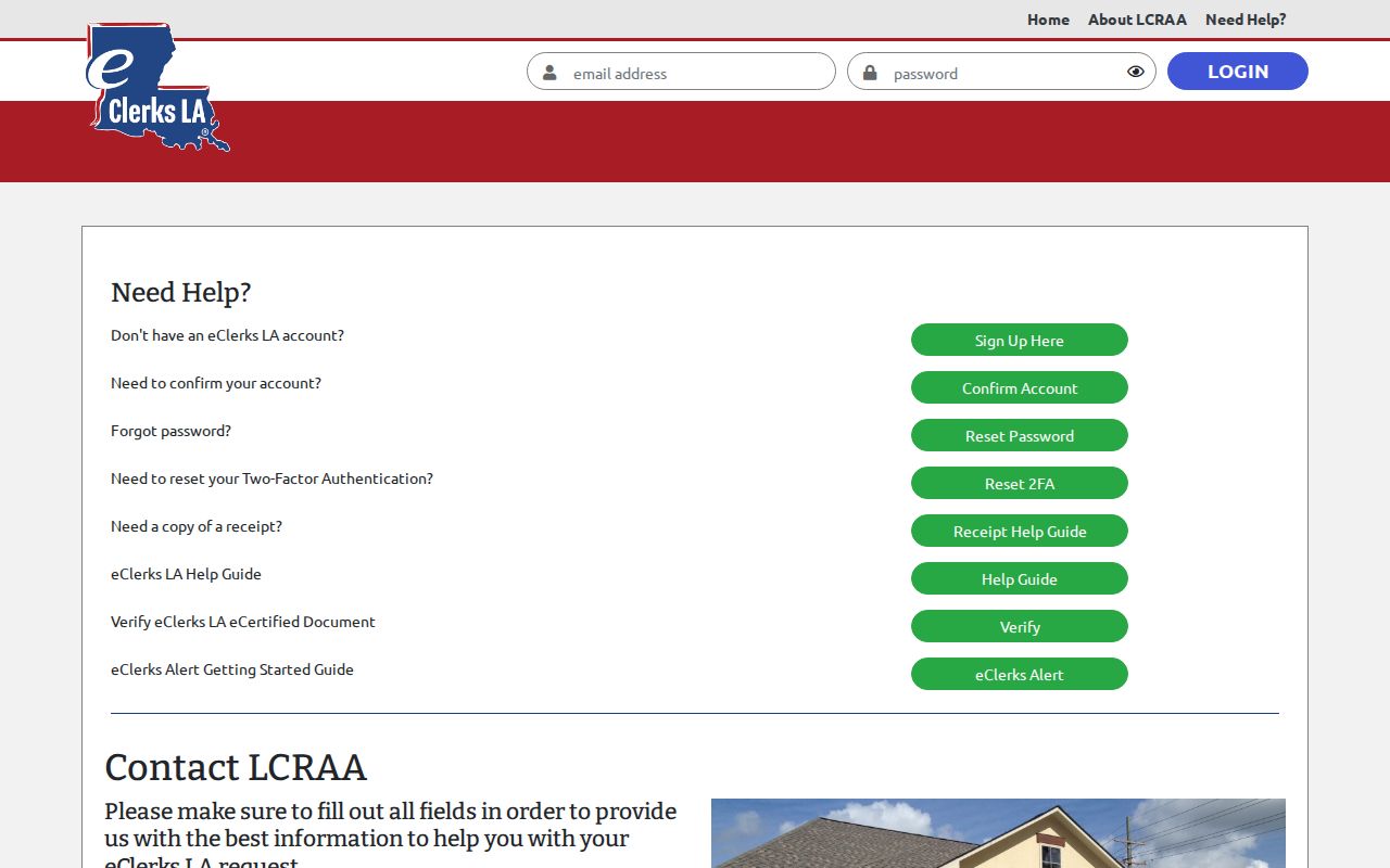 Clayton court records LCRAA access support form