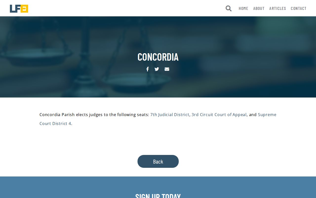 Concordia Parish court docket Seventh Judicial District Court source