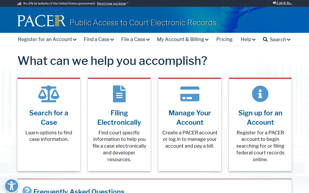 Concordia Parish court records PACER federal access