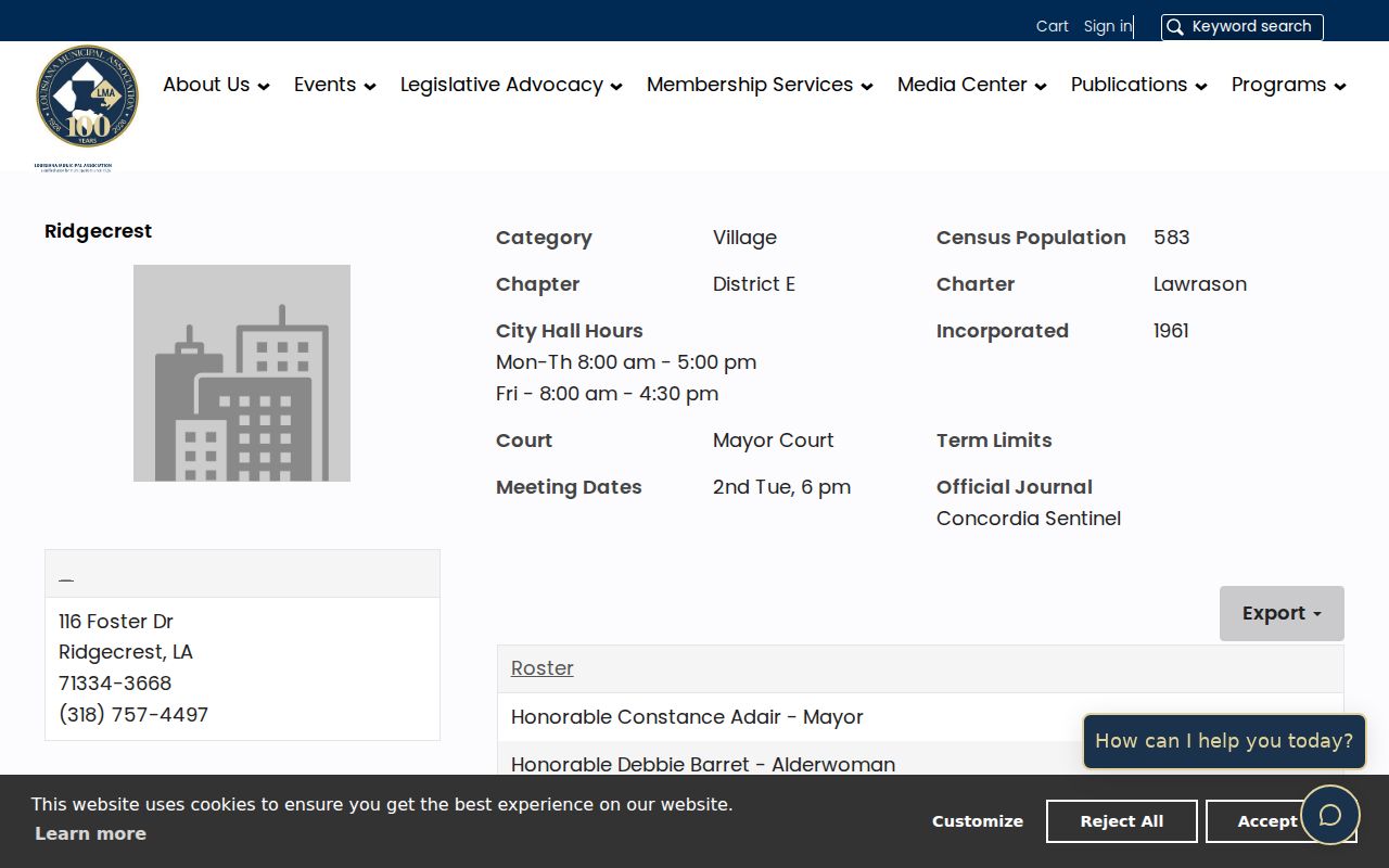 Ridgecrest court records municipal mayor's-court profile