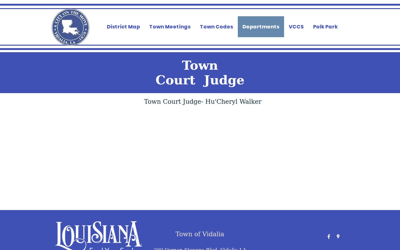 Vidalia court records town court judge source